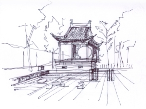 china-Dongli watertown sketche-